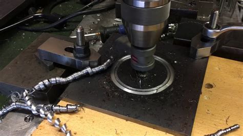 cutting holes in steel